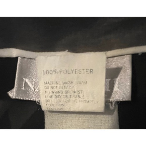 Vintage Natori Vintage Black & White Striped Short Sheer Summer Robe M - Picture 8 of 8